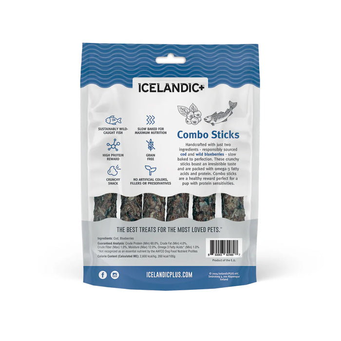 Cod & Blueberry Combo Sticks Dog Treats, 2 oz