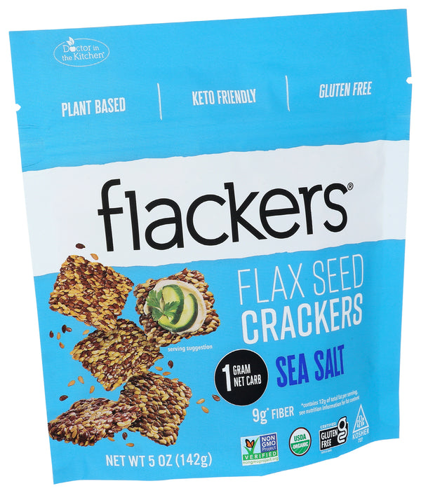 Flackers, Sea Salt, 5 oz