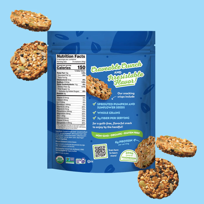 Snacking Crisps, Sea Salt, Org, 4.25 oz