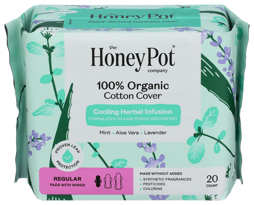 Regular Pads w/ Wings, Mint Lavender, 20 ct