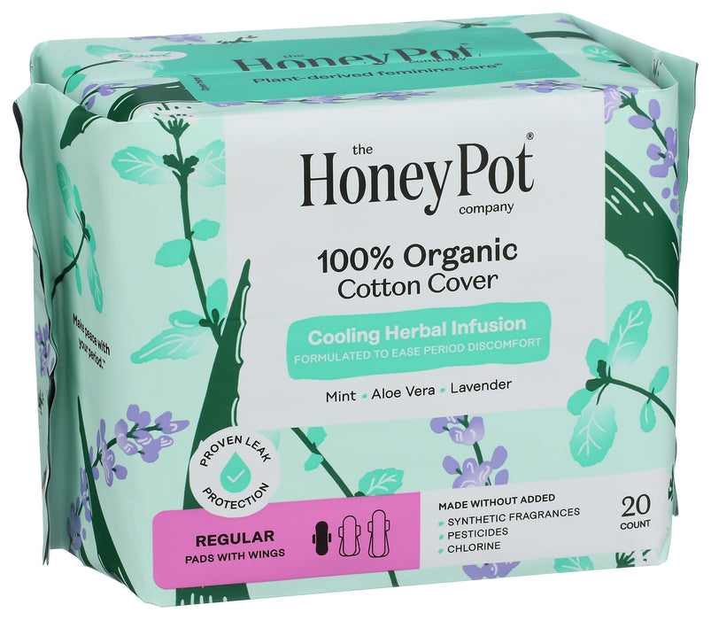 Regular Pads w/ Wings, Mint Lavender, 20 ct