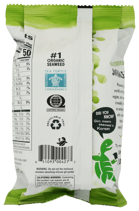 Roasted Seaweed Snacks, Sea Salt & Avo Oil, Org, 0.35 oz