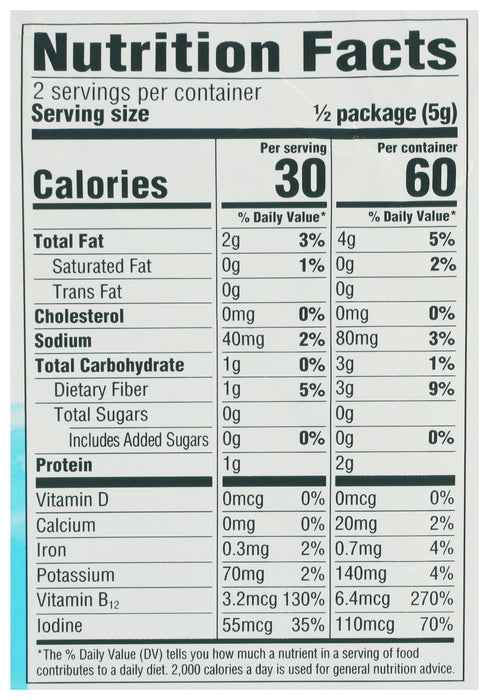 Roasted Seaweed Snacks, Sea Salt, Org, 0.35 oz