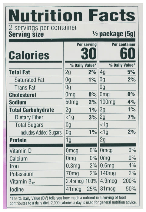 Roasted Seaweed Snacks, Teriyaki, Org, 0.35 oz