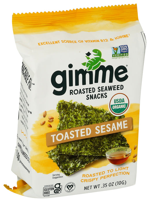 Roasted Seaweed Snacks, Toasted Sesame, Org, 0.35 oz