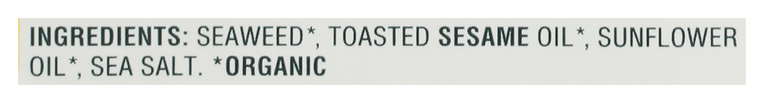 Roasted Seaweed Snacks, Toasted Sesame, Org, 0.35 oz