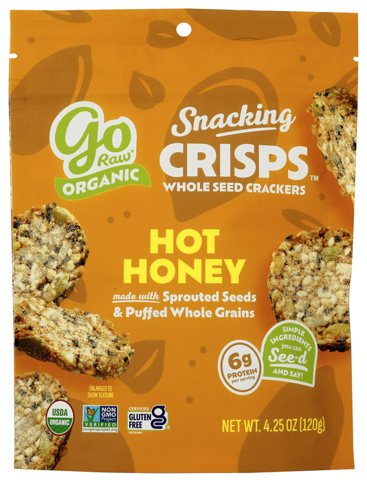 Snacking Crisps, Hot Honey, Org, 4.25 oz