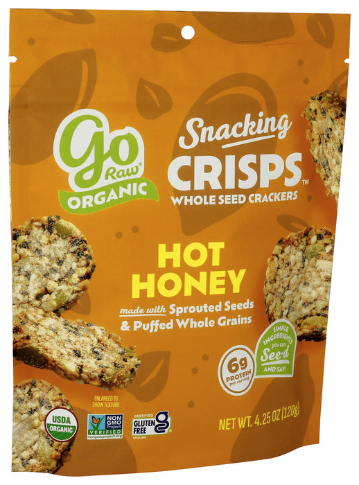 Snacking Crisps, Hot Honey, Org, 4.25 oz