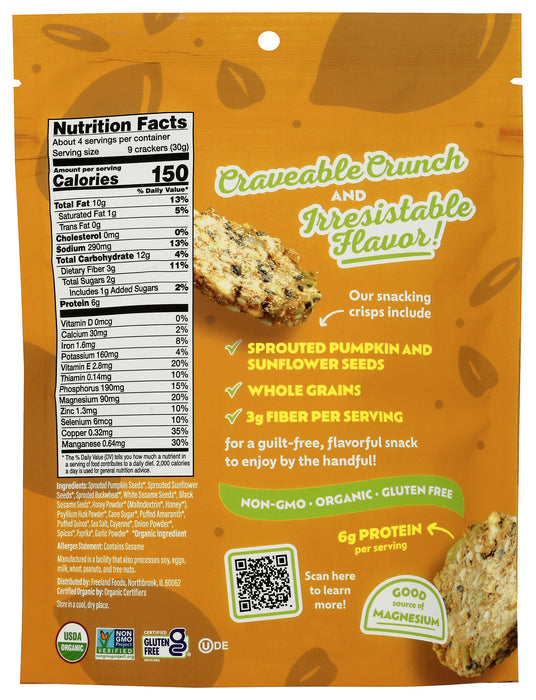 Snacking Crisps, Hot Honey, Org, 4.25 oz
