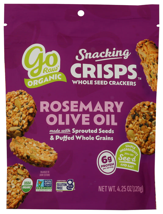 Snacking Crisps, Rosemary Olive Oil, Org, 4.25 oz