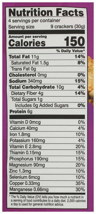 Snacking Crisps, Rosemary Olive Oil, Org, 4.25 oz