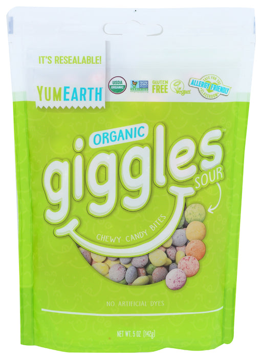 Sour Giggles Candy, Org, 5 oz