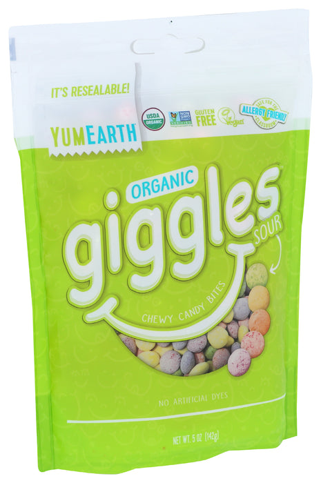 Sour Giggles Candy, Org, 5 oz
