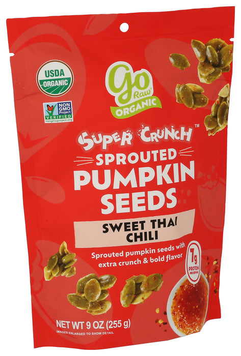 Super Crunch Pumpkin Seeds, Sweet Thai Chili, Org, 9 oz