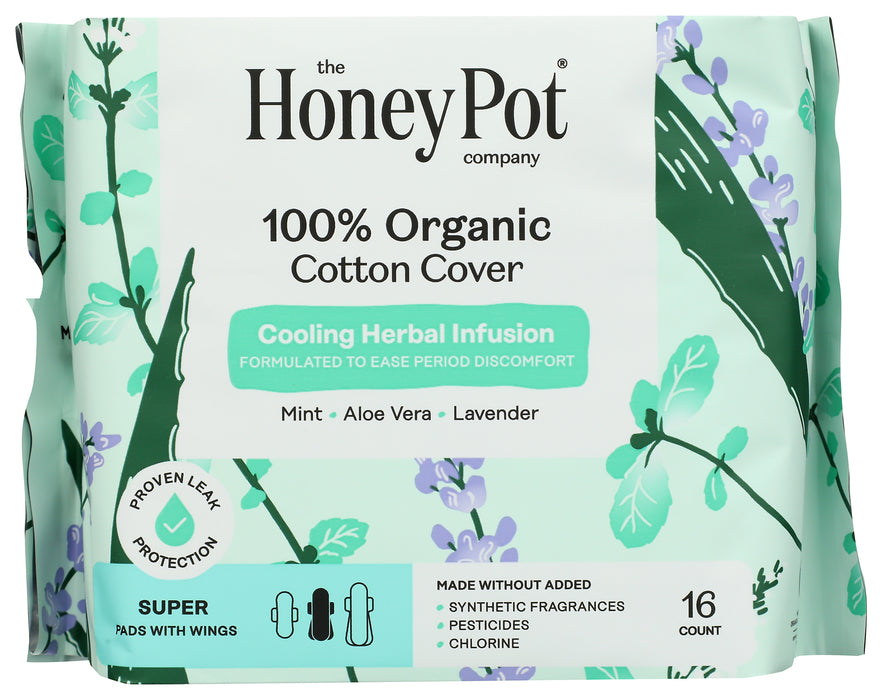 Super Pads w/ Wings, Mint Lavender, 16 ct