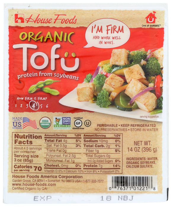 Tofu Firm, Org, 14 oz