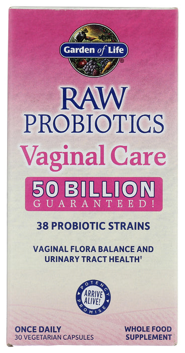 Raw Probiotics Vaginal Care, 30 cap