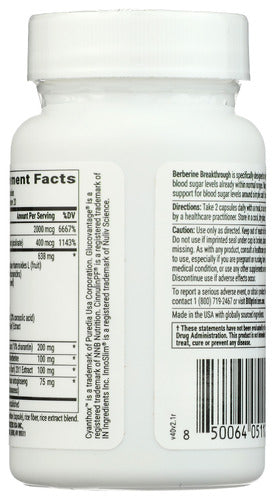 Berberine Breakthrough, 40 vcap