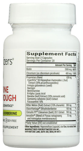 Berberine Breakthrough, 40 vcap