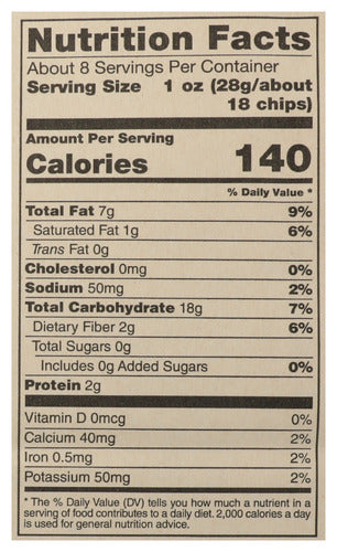 Blue Corn Tortilla Chips w/ Avocado Oil, Org GF, 7.5 oz