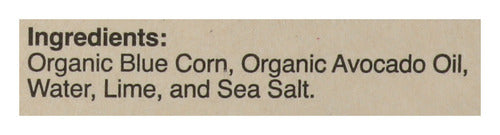 Blue Corn Tortilla Chips w/ Avocado Oil, Org GF, 7.5 oz