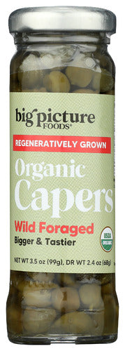 Capers Wild Foraged, Org, 3.5 oz