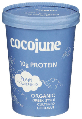 Cultured Coconut Yogurt Protein, Plain Unsweetened, Org, 16.8 oz