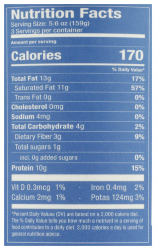 Cultured Coconut Yogurt Protein, Plain Unsweetened, Org, 16.8 oz