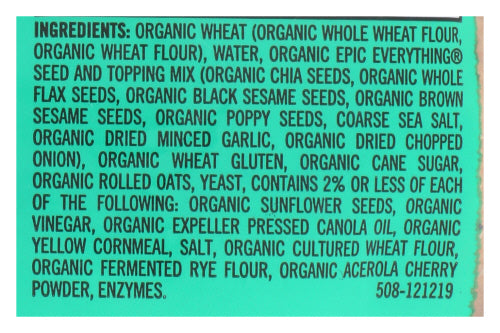 Epic Bagel, Everything, Org, 16.75 oz