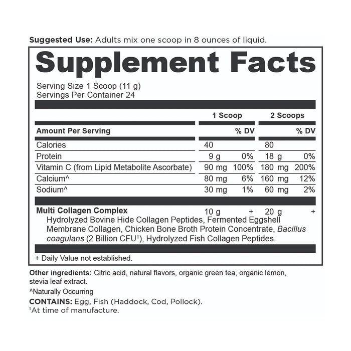 Multi Collagen Protein, Lemon Iced Tea, 24 serv / 9.3 oz