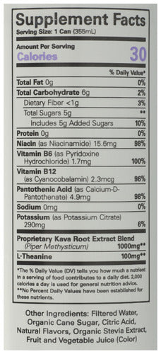 Kava Relaxation Social Tonic, Blackberry Orange, 12 fl oz