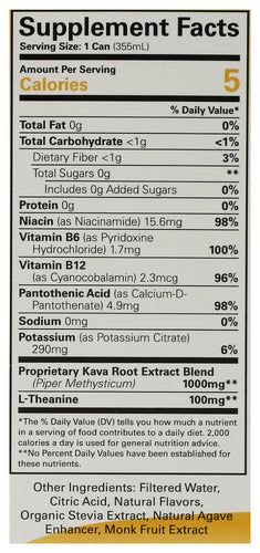 Kava Relaxation Social Tonic, Pina Colada, 12 fl oz