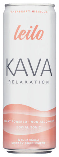 Kava Relaxation Social Tonic, Raspberry Hibiscus, 12 fl oz
