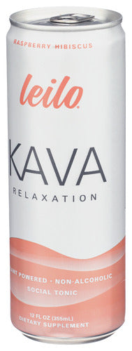 Kava Relaxation Social Tonic, Raspberry Hibiscus, 12 fl oz