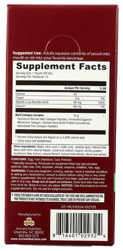 Multi Collagen Protein, Lime, 15 gel pk/15 fl oz
