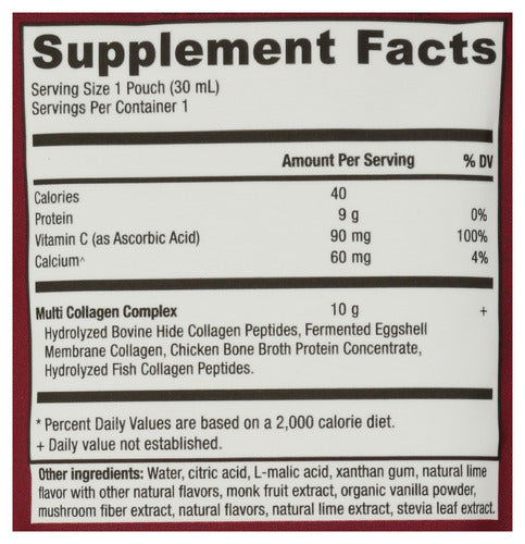 Multi Collagen Protein, Lime, 15 gel pk/15 fl oz