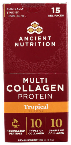 Multi Collagen Protein, Tropical, 15 gel pk/15 fl oz