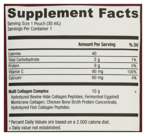 Multi Collagen Protein, Tropical, 15 gel pk/15 fl oz