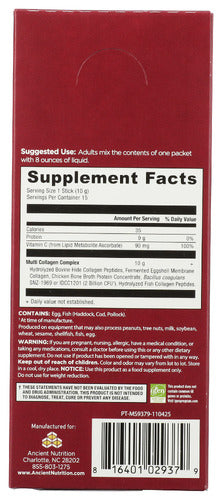 Multi Collagen Protein, Unflavored, 15 sick/5.3 oz
