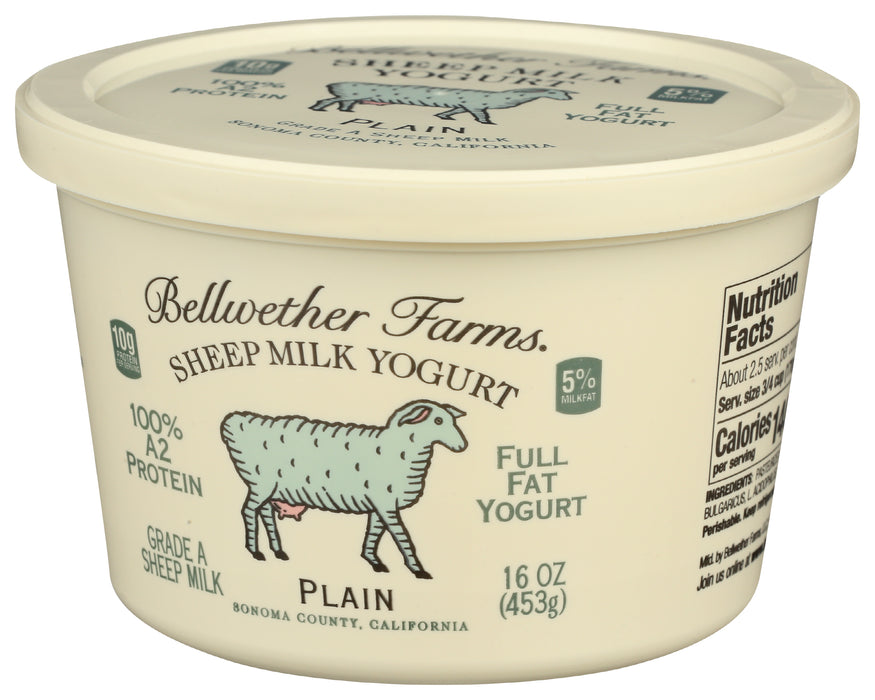 Sheep Milk Yogurt, Plain, Org, 16 oz
