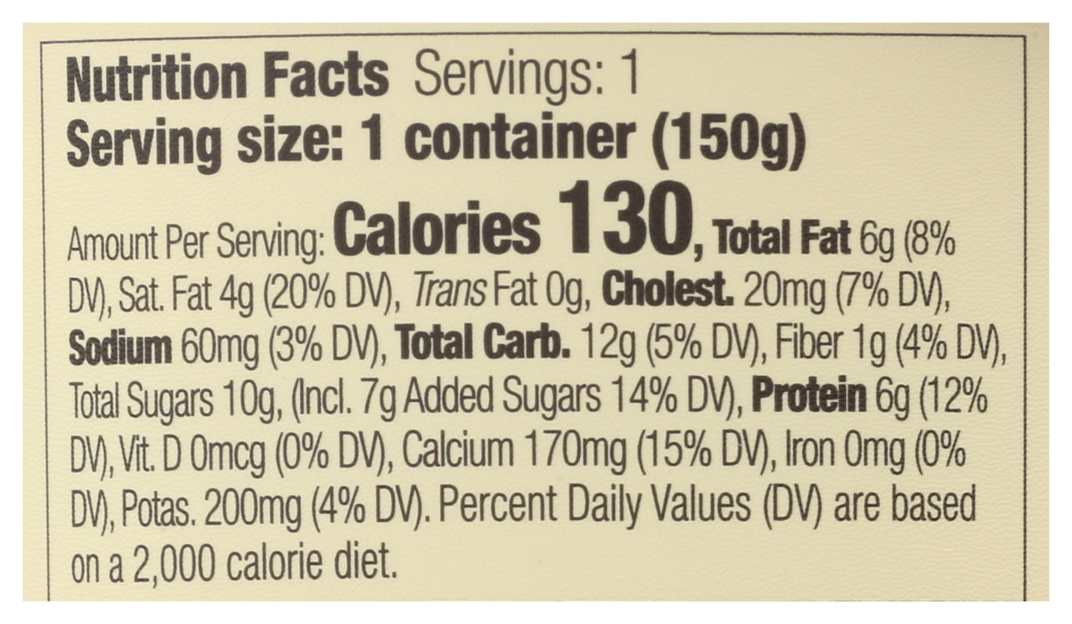 A2 Whole Milk Yogurt, Strawberry, Org, 5.3 oz