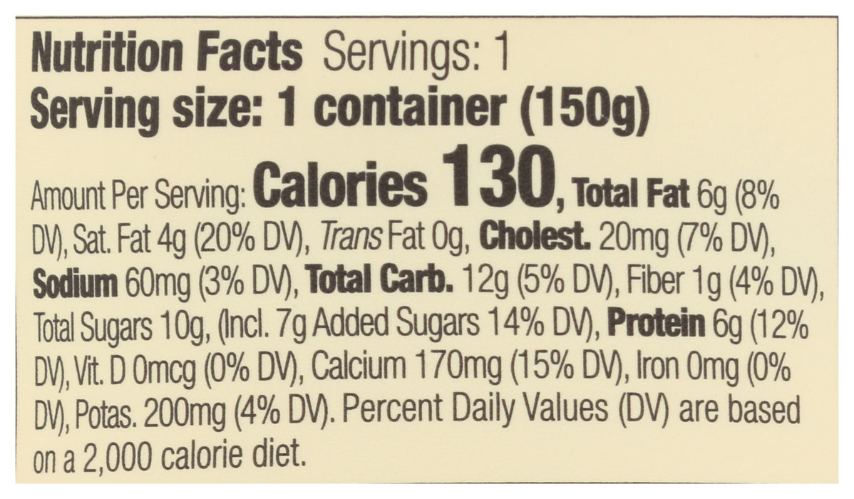 A2 Whole Milk Yogurt, Blackberry, Org, 5.3 oz