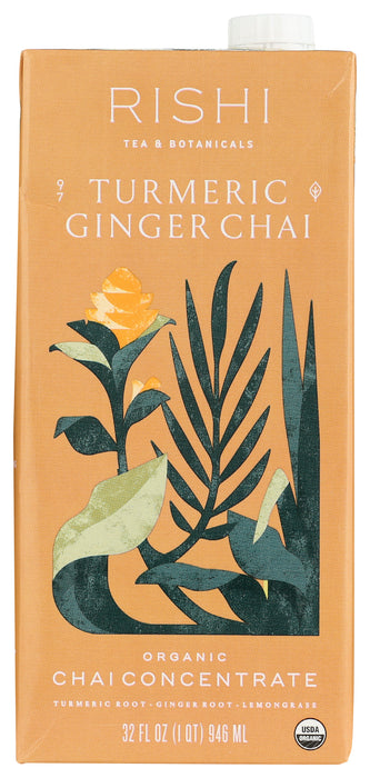 Turmeric Ginger Chai Concentrate, Org, 32 fl oz