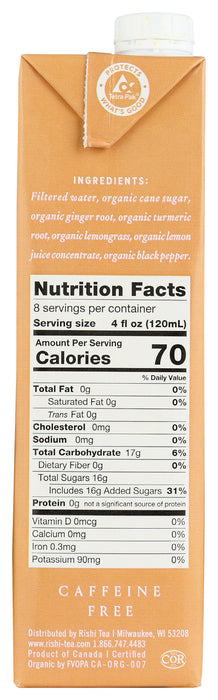 Turmeric Ginger Chai Concentrate, Org, 32 fl oz
