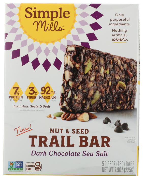 Trail Bar, Dark Chocolate Sea Salt, GF, 7.9 oz