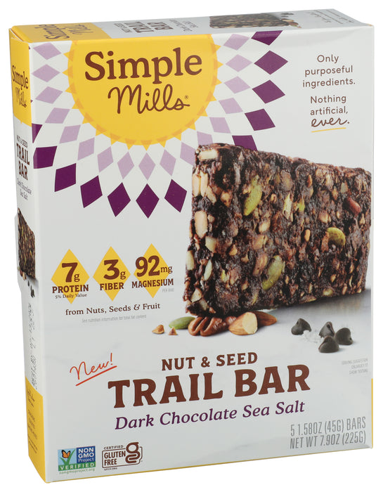 Trail Bar, Dark Chocolate Sea Salt, GF, 7.9 oz