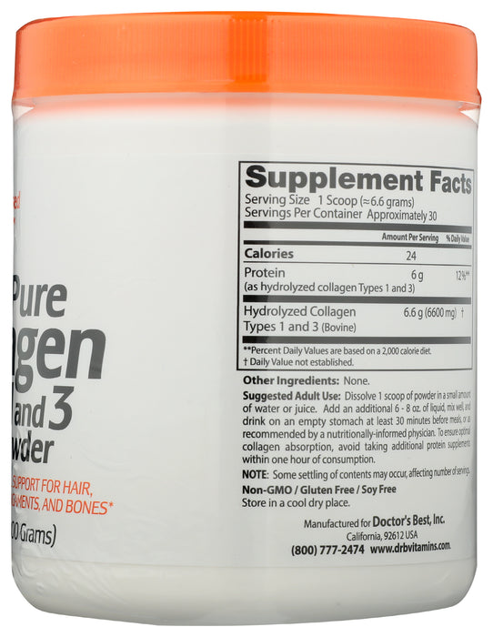 Pure Collagen Types 1 and 3 Powder, 7.1 oz