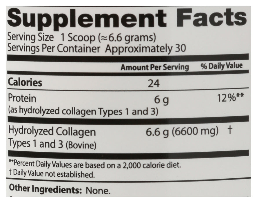 Pure Collagen Types 1 and 3 Powder, 7.1 oz
