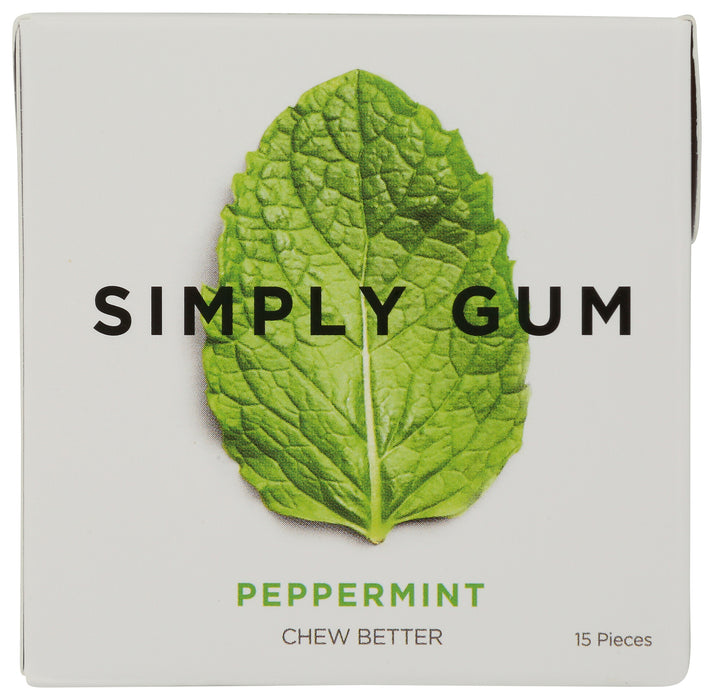 Simply Gum, Peppermint, 15 pcs