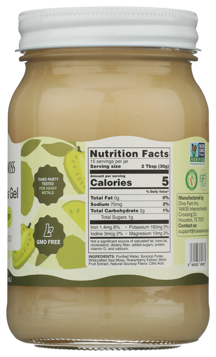 Sea Moss Gel, Soursop, 16 oz
